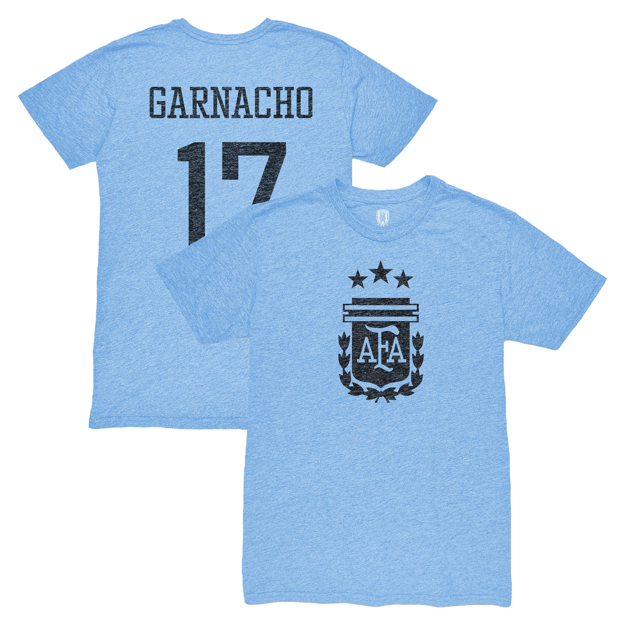 Explore alejandro garnacho argentina national team 1863fc player vintage tri-blend t-shirt – light blue – Germany Football Jerseys & T-Shirts Collection
