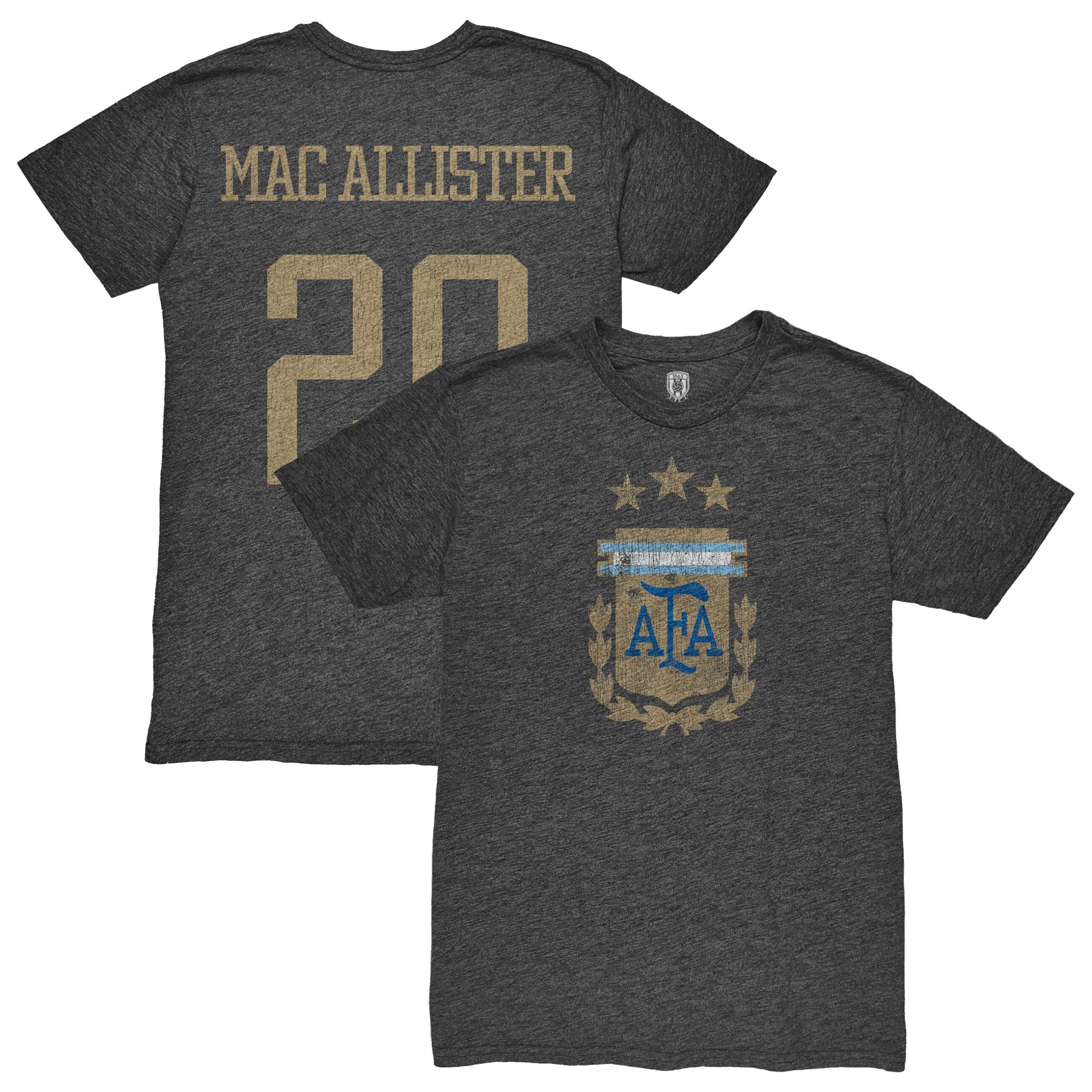 Explore alexis mac allister argentina national team 1863fc player retro tri-blend t-shirt – heather black – Germany Football Jerseys & T-Shirts Collection
