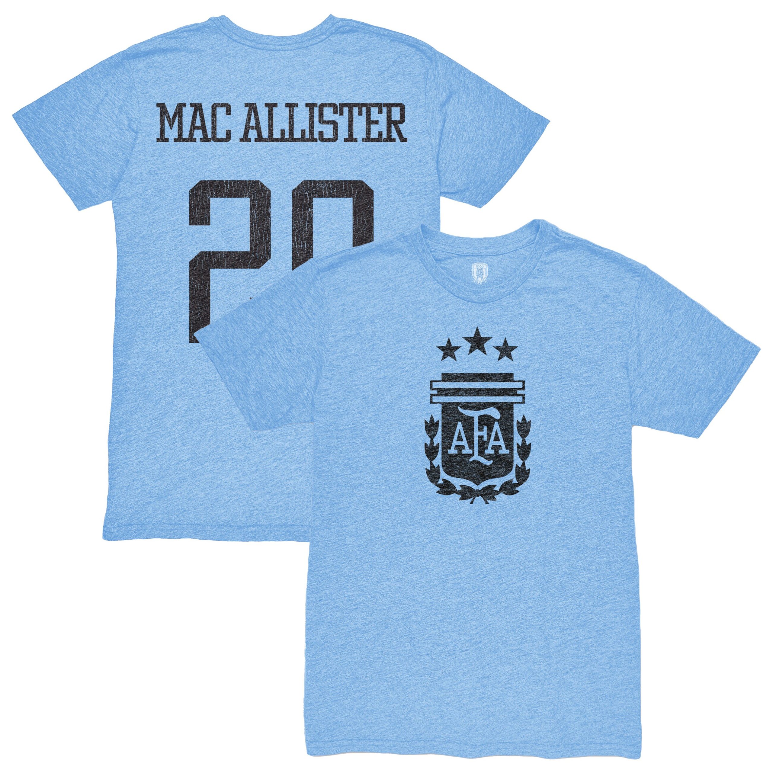 Explore alexis mac allister argentina national team 1863fc player retro tri-blend t-shirt – light blue – Germany Football Jerseys & T-Shirts Collection