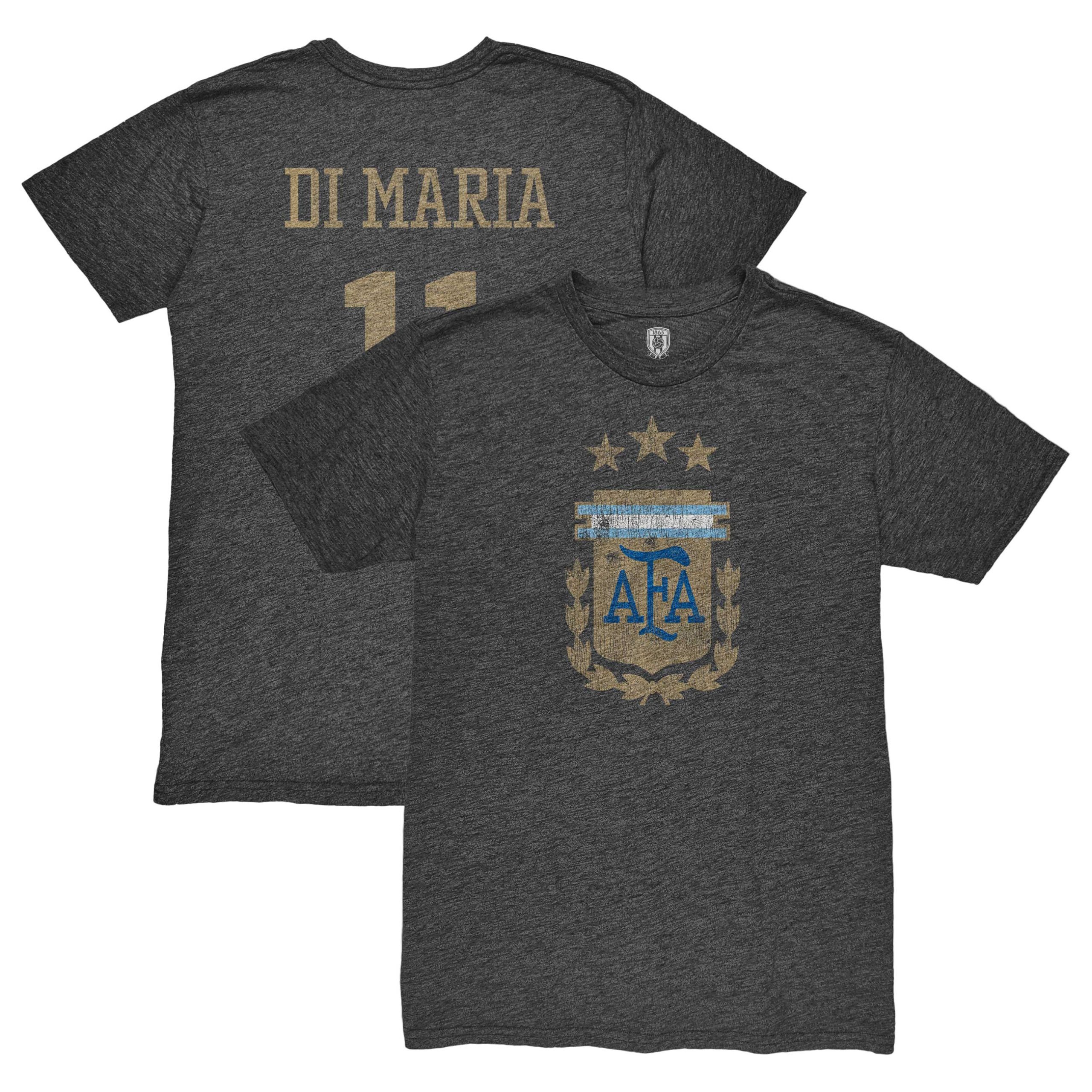 Explore angel di maria argentina national team 1863fc retro player tri-blend t-shirt – black – Germany Football Jerseys & T-Shirts Collection