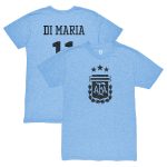 Explore angel di maria argentina national team 1863fc retro player tri-blend t-shirt – light blue – Germany Football Jerseys & T-Shirts Collection