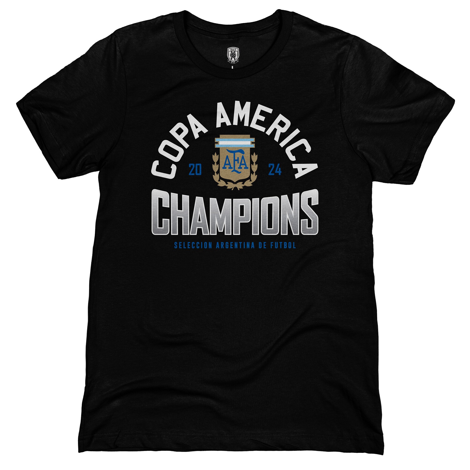 Explore argentina national team 1863fc 2024 copa america champions t-shirt – black – Germany Football Jerseys & T-Shirts Collection