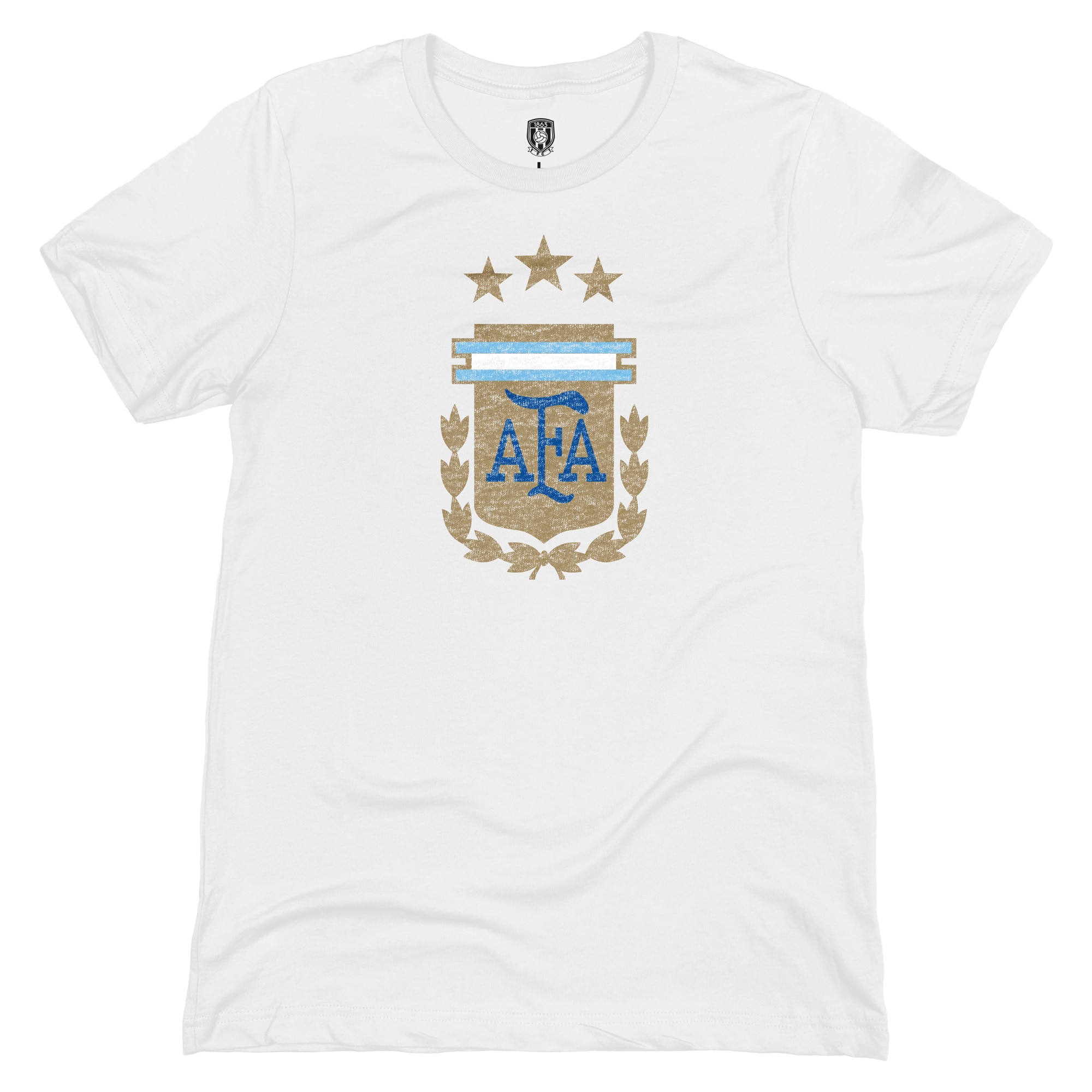Explore argentina national team 1863fc badge t-shirt – white – Germany Football Jerseys & T-Shirts Collection