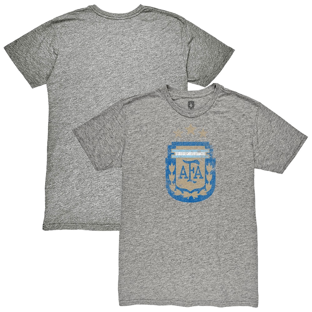 Explore argentina national team 1863fc retro badge tri-blend t-shirt – heather gray – Germany Football Jerseys & T-Shirts Collection
