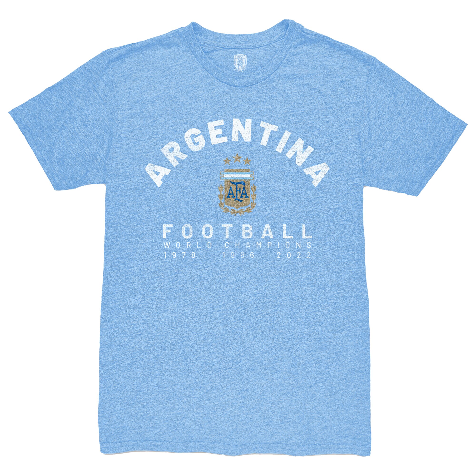Explore argentina national team 1863fc three-time world champions tri-blend t-shirt – light blue – Germany Football Jerseys & T-Shirts Collection
