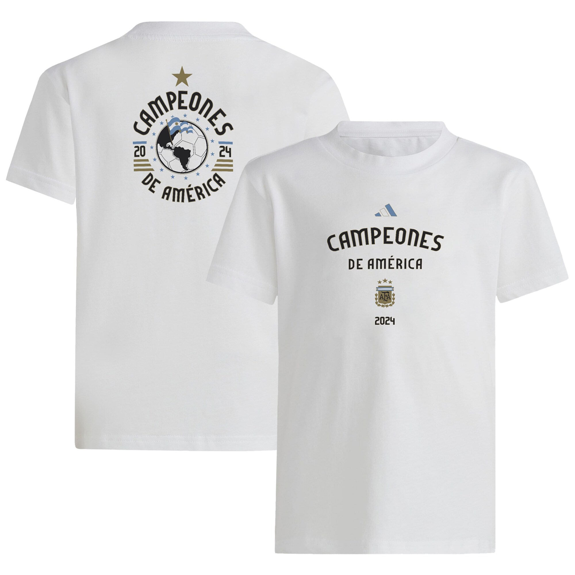 Explore argentina national team adidas youth 2024 copa america champions t-shirt – white – Germany Football Jerseys & T-Shirts Collection