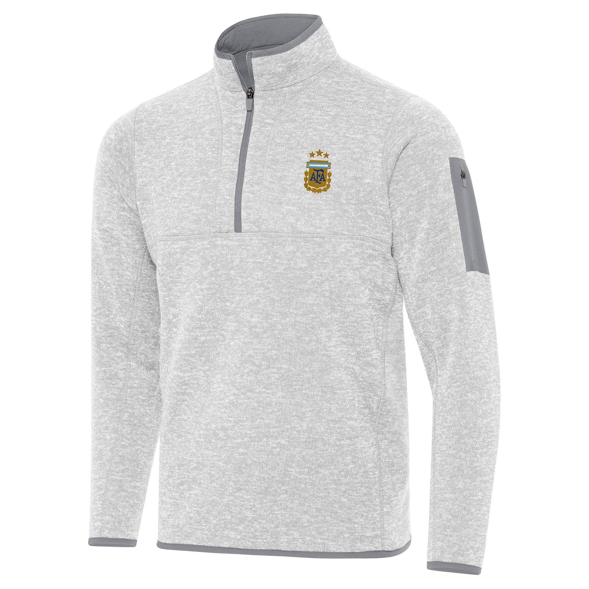Explore argentina national team antigua fortune quarter-zip pullover jacket – heather gray – Germany Football Jerseys & T-Shirts Collection