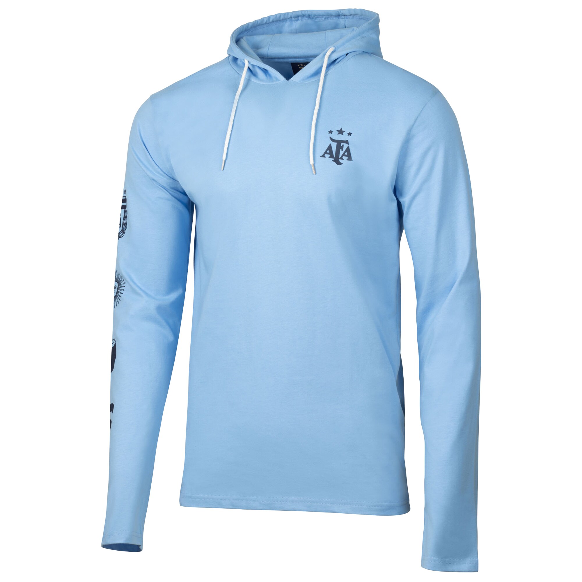 Explore argentina national team sport design sweden relaxed hooded long sleeve t-shirt – light blue – Germany Football Jerseys & T-Shirts Collection