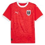 Explore austria national team puma 2024 home replica jersey – red – Germany Football Jerseys & T-Shirts Collection