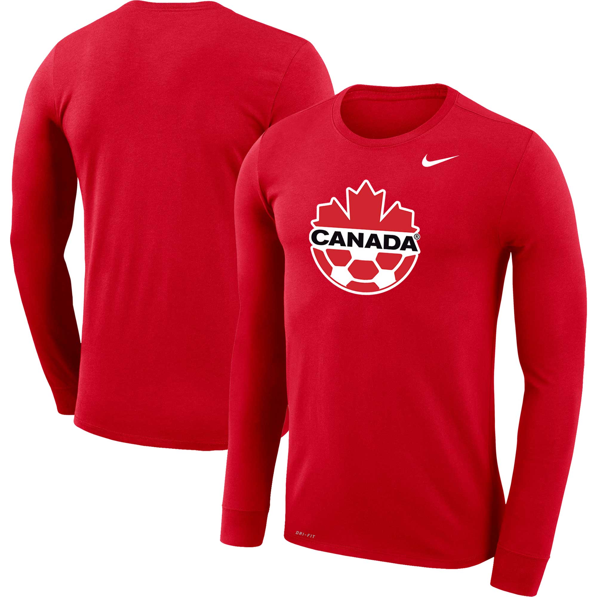 Explore canada soccer nike primary logo legend performance long sleeve t-shirt – red – Germany Football Jerseys & T-Shirts Collection