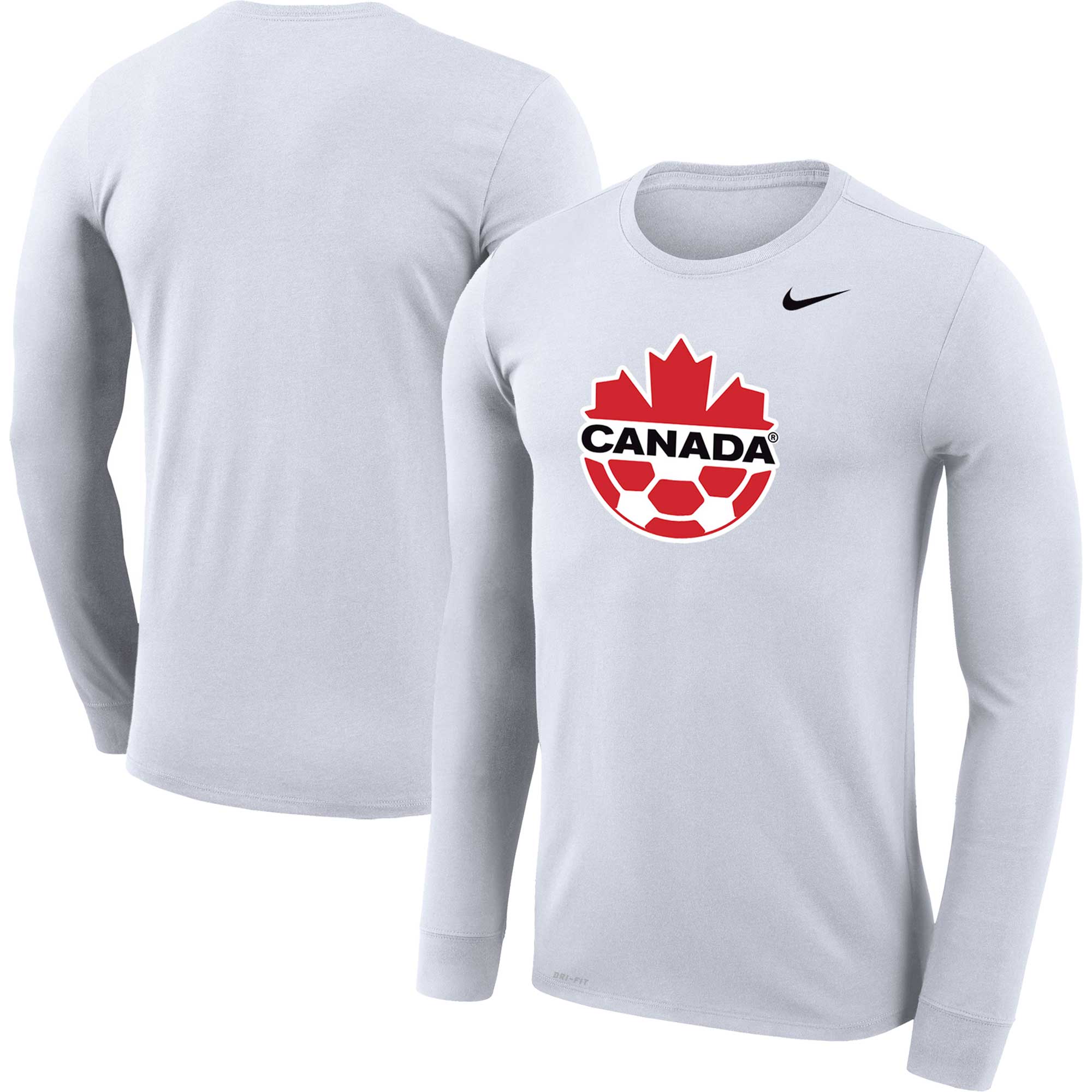 Explore canada soccer nike primary logo legend performance long sleeve t-shirt – white – Germany Football Jerseys & T-Shirts Collection