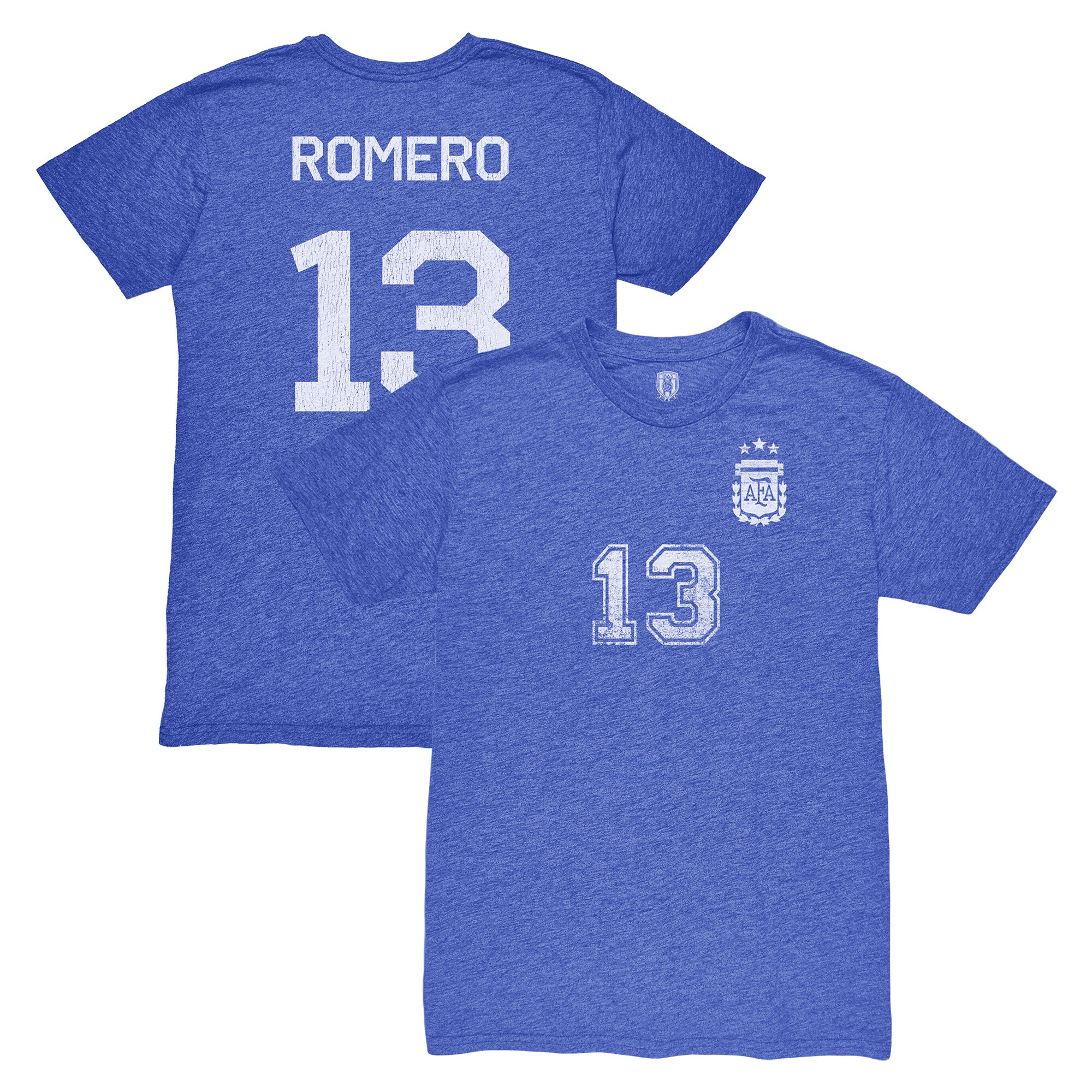 Explore cristian romero argentina national team 1863fc player vintage tri-blend t-shirt – blue – Germany Football Jerseys & T-Shirts Collection
