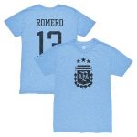 Explore cristian romero argentina national team 1863fc player vintage tri-blend t-shirt – light blue – Germany Football Jerseys & T-Shirts Collection