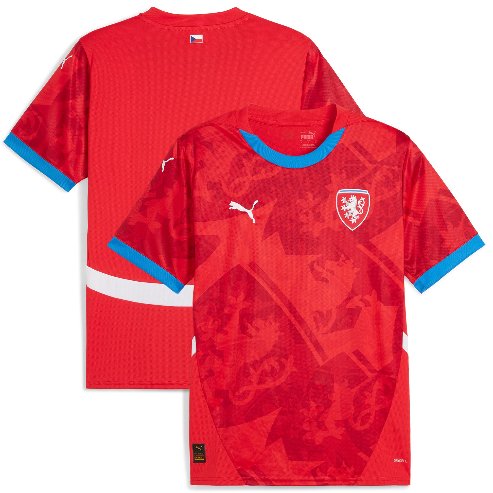 Explore czech republic national team puma 2024 home replica jersey – red – Germany Football Jerseys & T-Shirts Collection