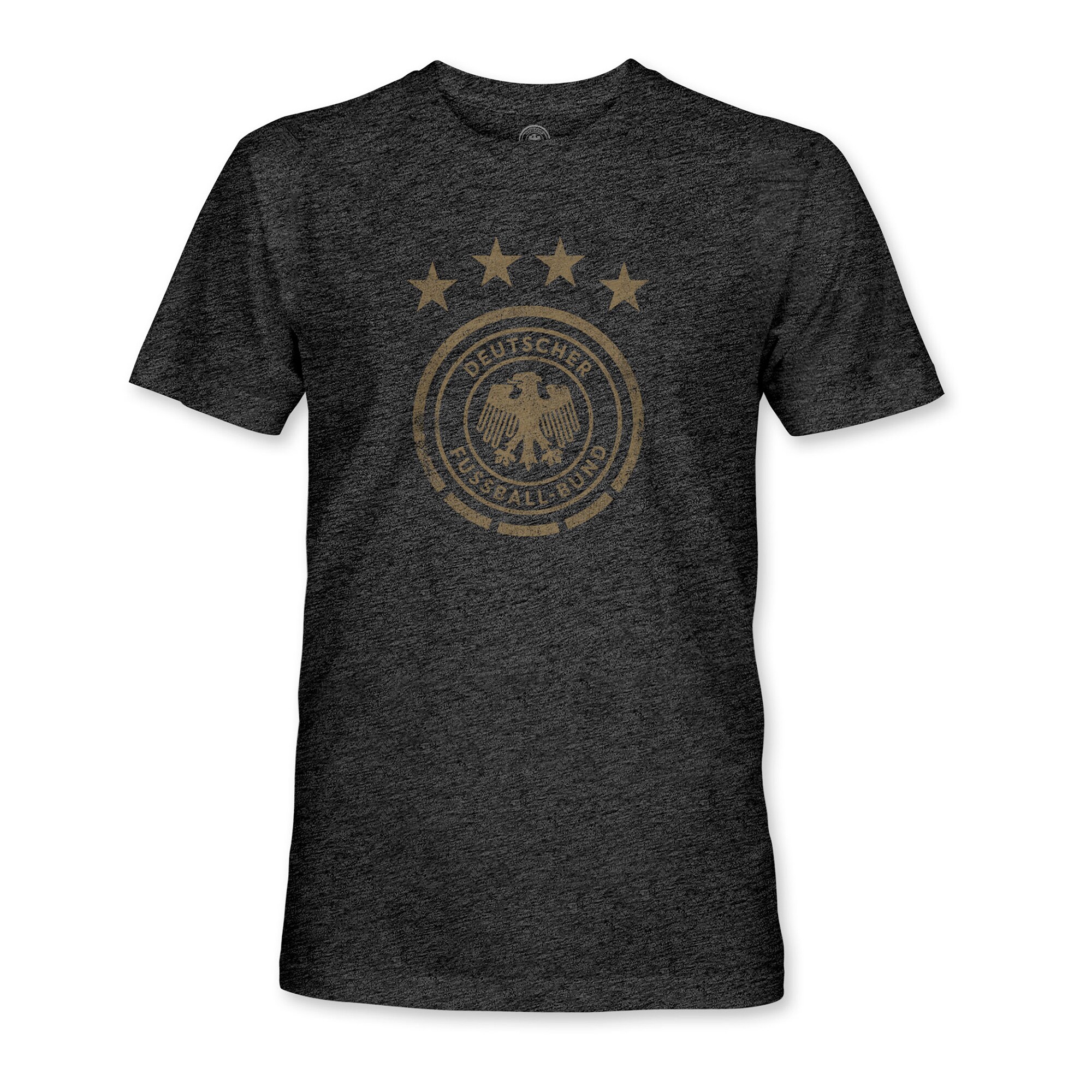 Explore germany national team 1863fc mono badge vintage tri-blend t-shirt – heather black – Germany Football Jerseys & T-Shirts Collection