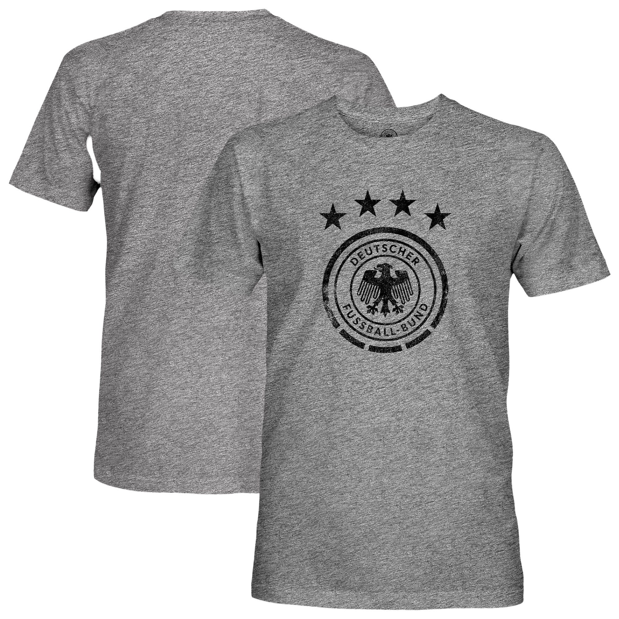 Explore germany national team 1863fc mono badge vintage tri-blend t-shirt – heather gray – Germany Football Jerseys & T-Shirts Collection
