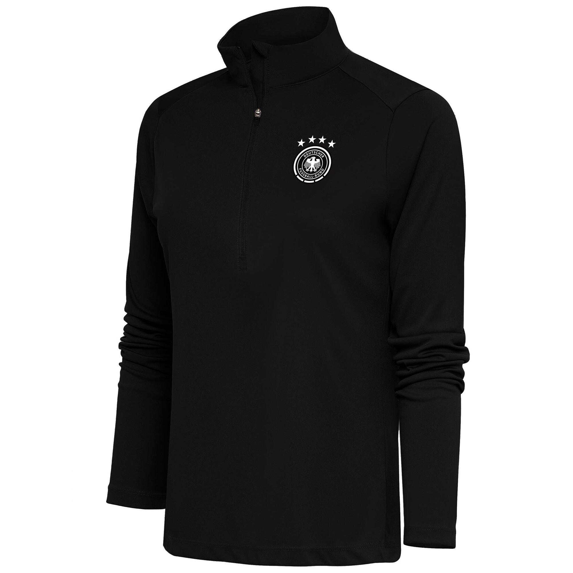 Explore germany national team women8217s statement half-zip pullover – black – Germany Football Jerseys & T-Shirts Collection