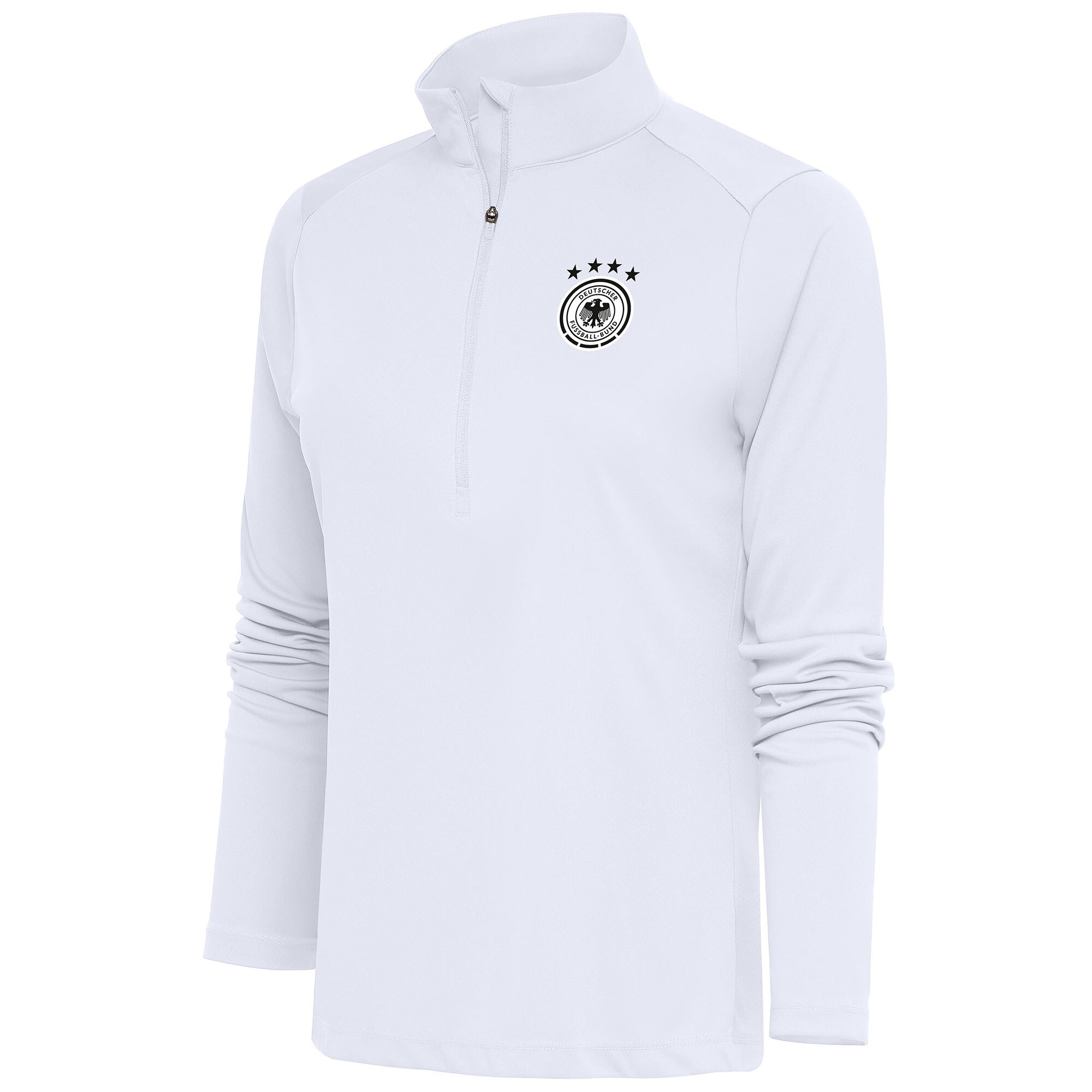 Explore germany national team women8217s statement half-zip pullover – white – Germany Football Jerseys & T-Shirts Collection