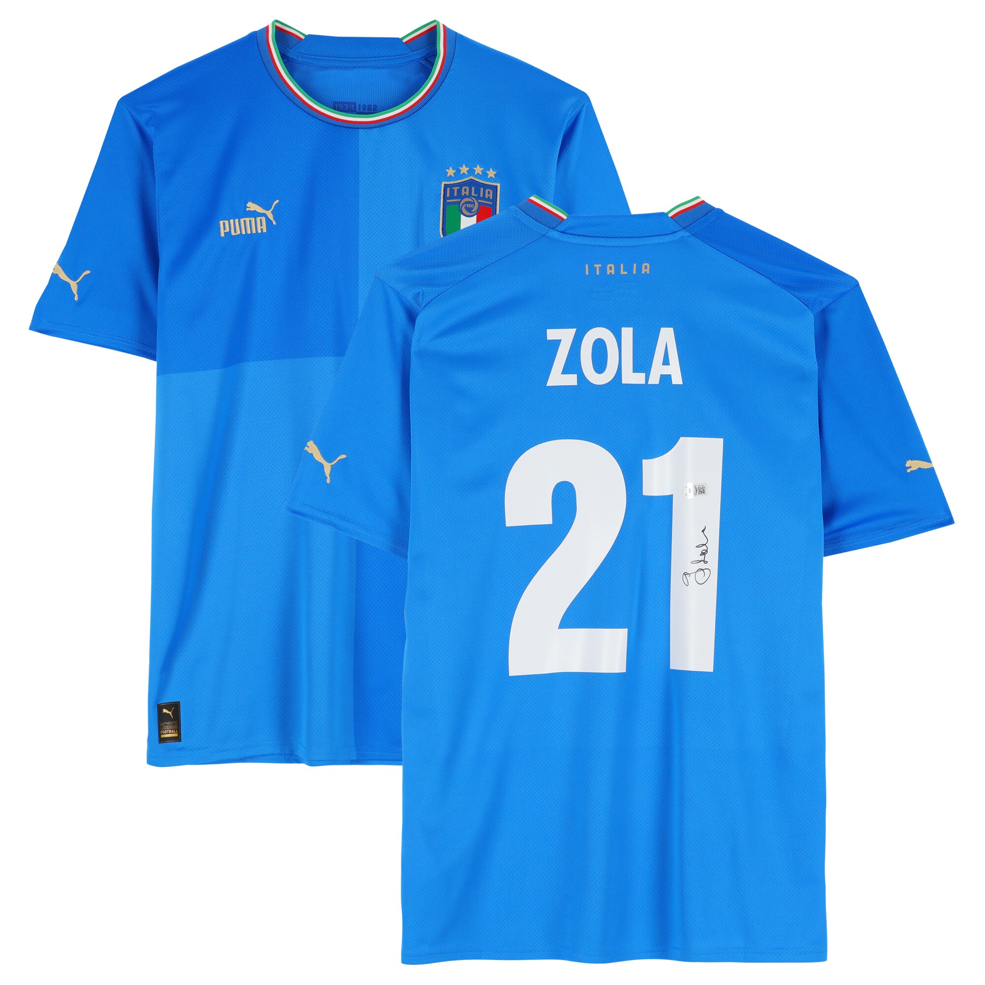 Explore gianfranco zola italy national team autographed fanatics authentic 2022-23 blue home puma jersey – bas – Germany Football Jerseys & T-Shirts Collection