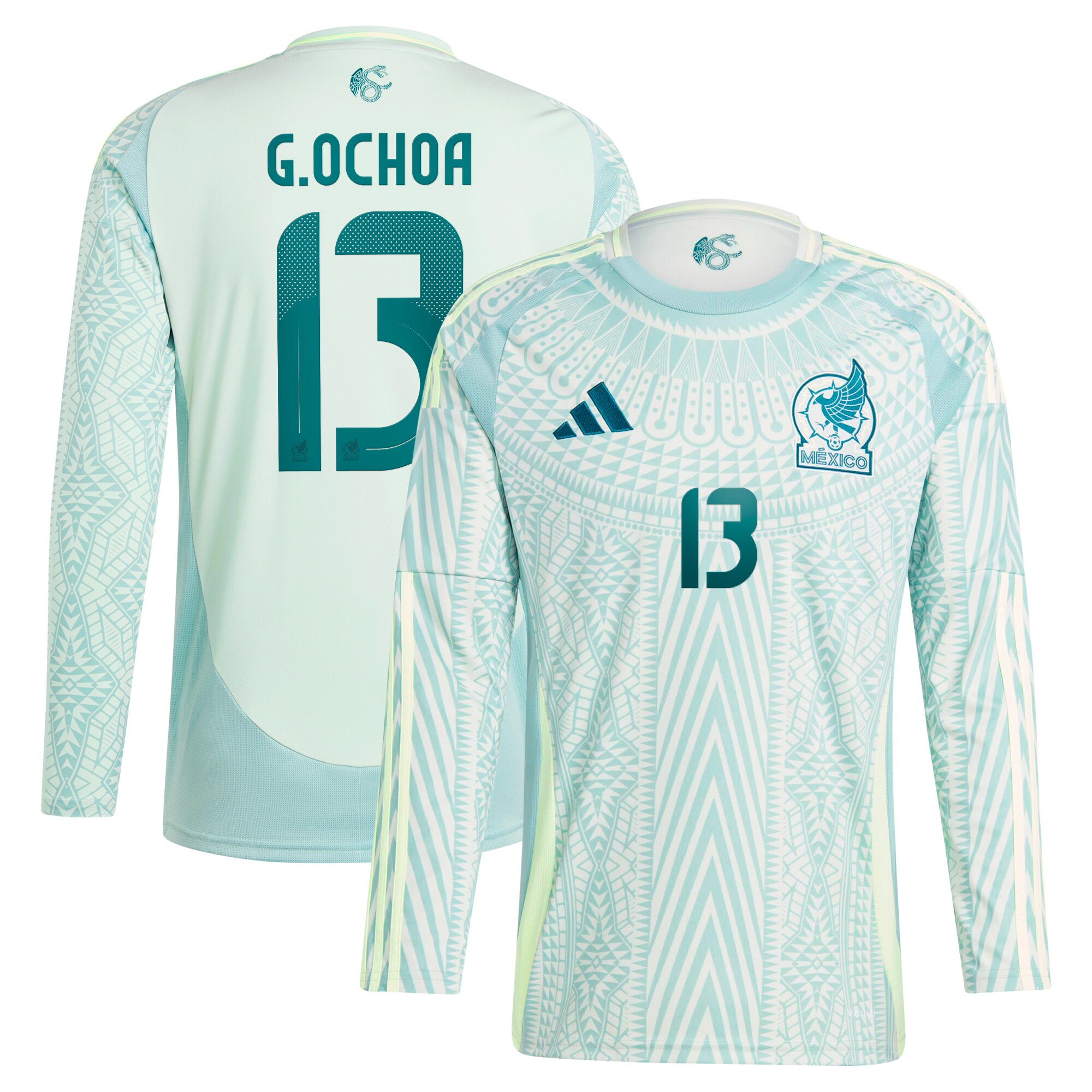 Explore guillermo ochoa mexico national team adidas 2024 away replica player long sleeve jersey – green – Germany Football Jerseys & T-Shirts Collection
