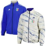 Explore italy national team adidas team logo anthem reversible full-zip jacket – white – Germany Football Jerseys & T-Shirts Collection