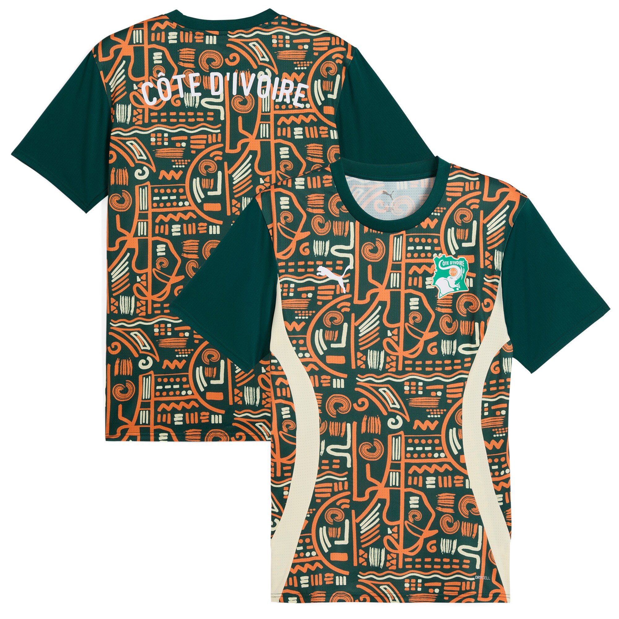 Explore ivory coast national team puma 2025 pre-match jersey – green – Germany Football Jerseys & T-Shirts Collection