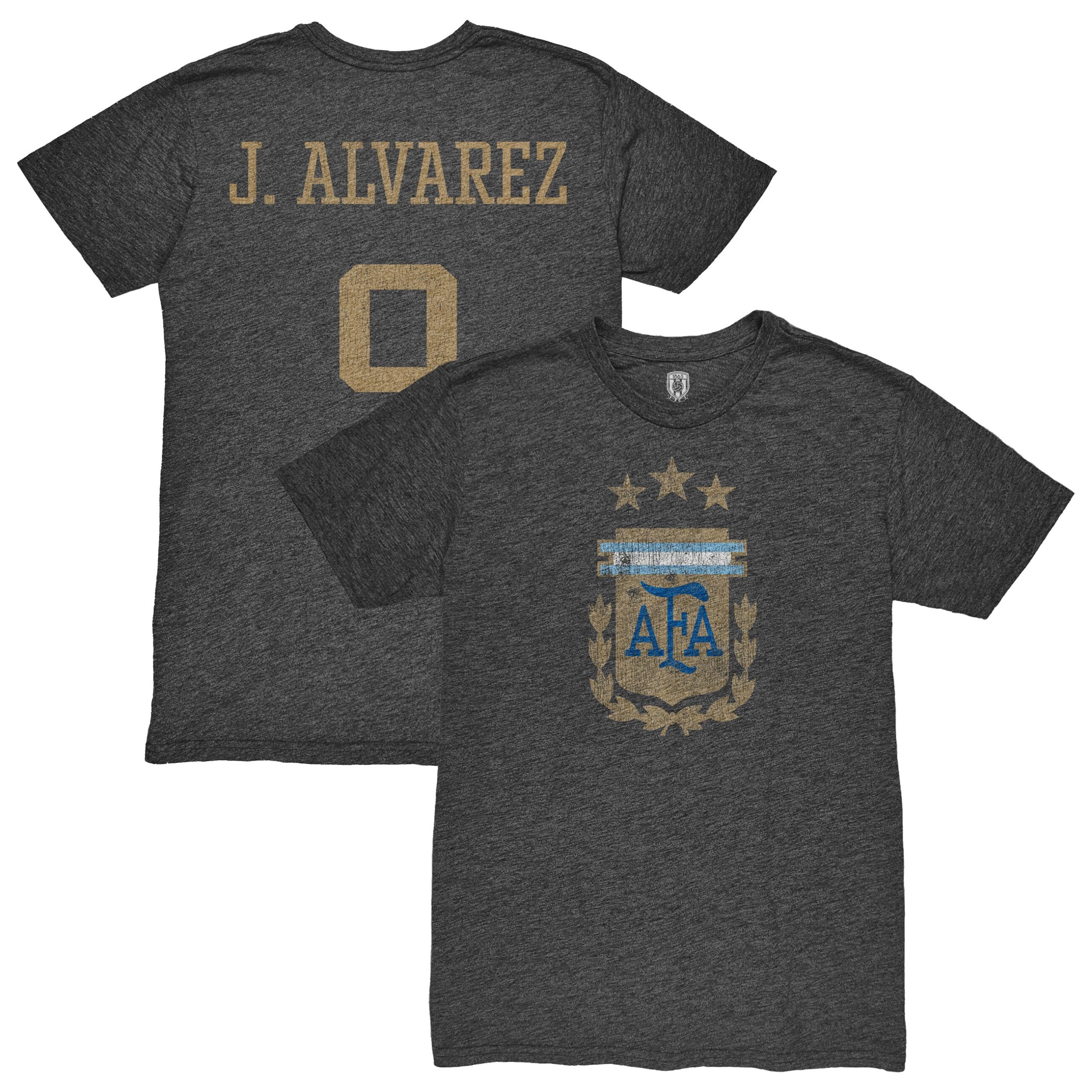 Explore julián Álvarez argentina national team 1863fc player retro tri-blend t-shirt – heather black – Germany Football Jerseys & T-Shirts Collection