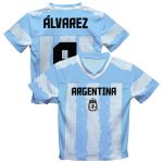 Explore julián Álvarez argentina national team vive la fete football jersey – light blue – Germany Football Jerseys & T-Shirts Collection