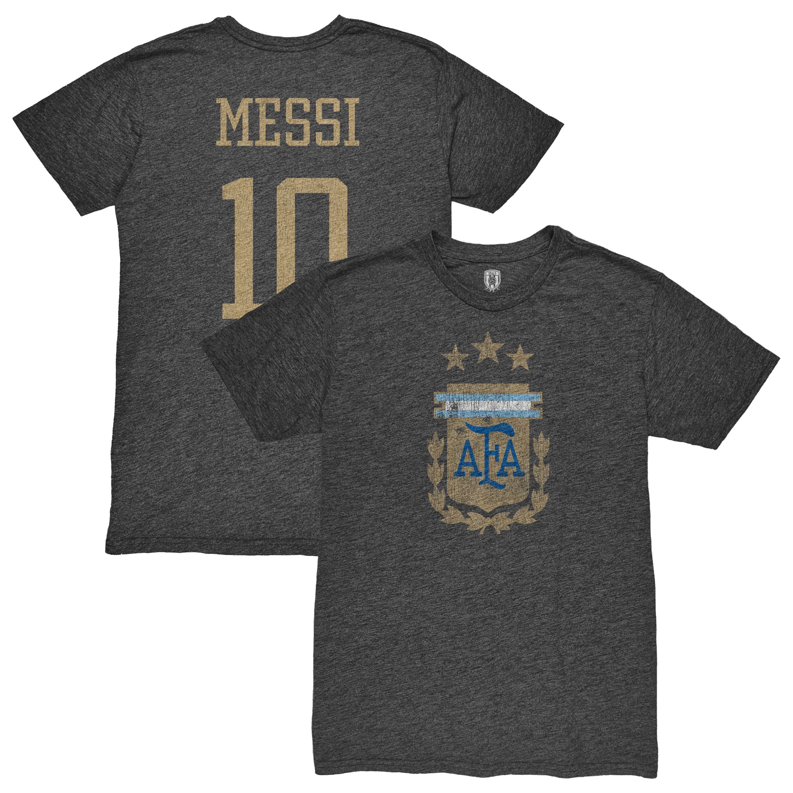 Explore lionel messi argentina national team 1863fc player retro tri-blend t-shirt – heather black – Germany Football Jerseys & T-Shirts Collection