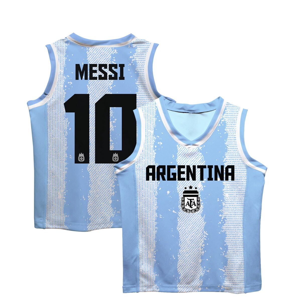 Explore lionel messi argentina national team vive la fete youth painted stripes basketball jersey – light blue – Germany Football Jerseys & T-Shirts Collection