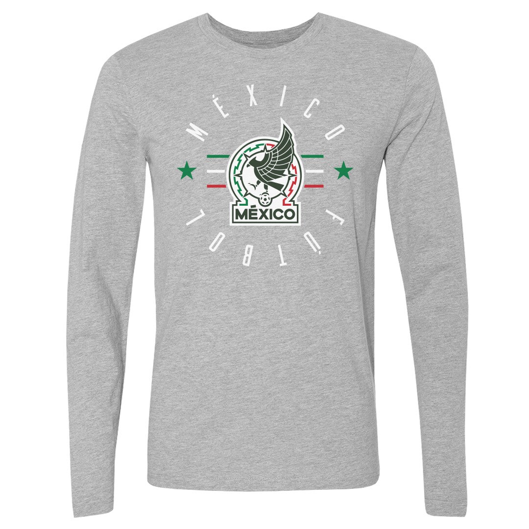 Explore mexico national team 500 level futbol long sleeve t-shirt – heather gray – Germany Football Jerseys & T-Shirts Collection