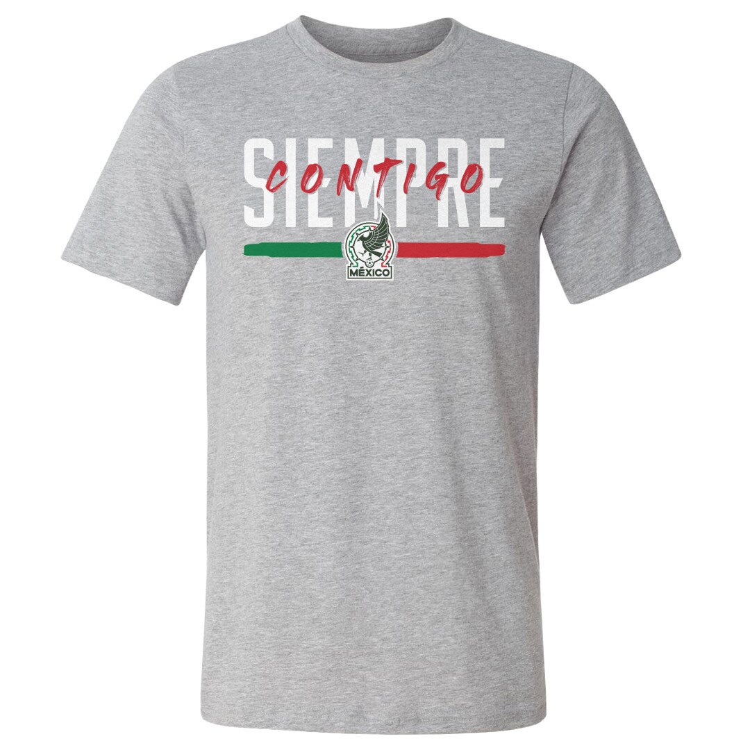 Explore mexico national team 500 level siempre contigo cotton t-shirt – heather gray – Germany Football Jerseys & T-Shirts Collection