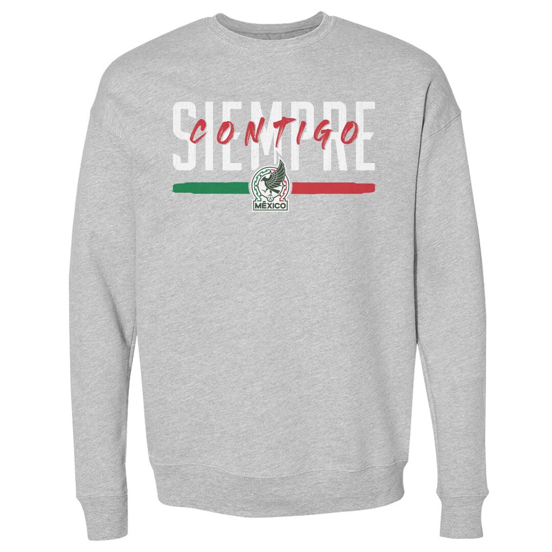 Explore mexico national team 500 level siempre contigo crewneck sweatshirt – heather gray – Germany Football Jerseys & T-Shirts Collection