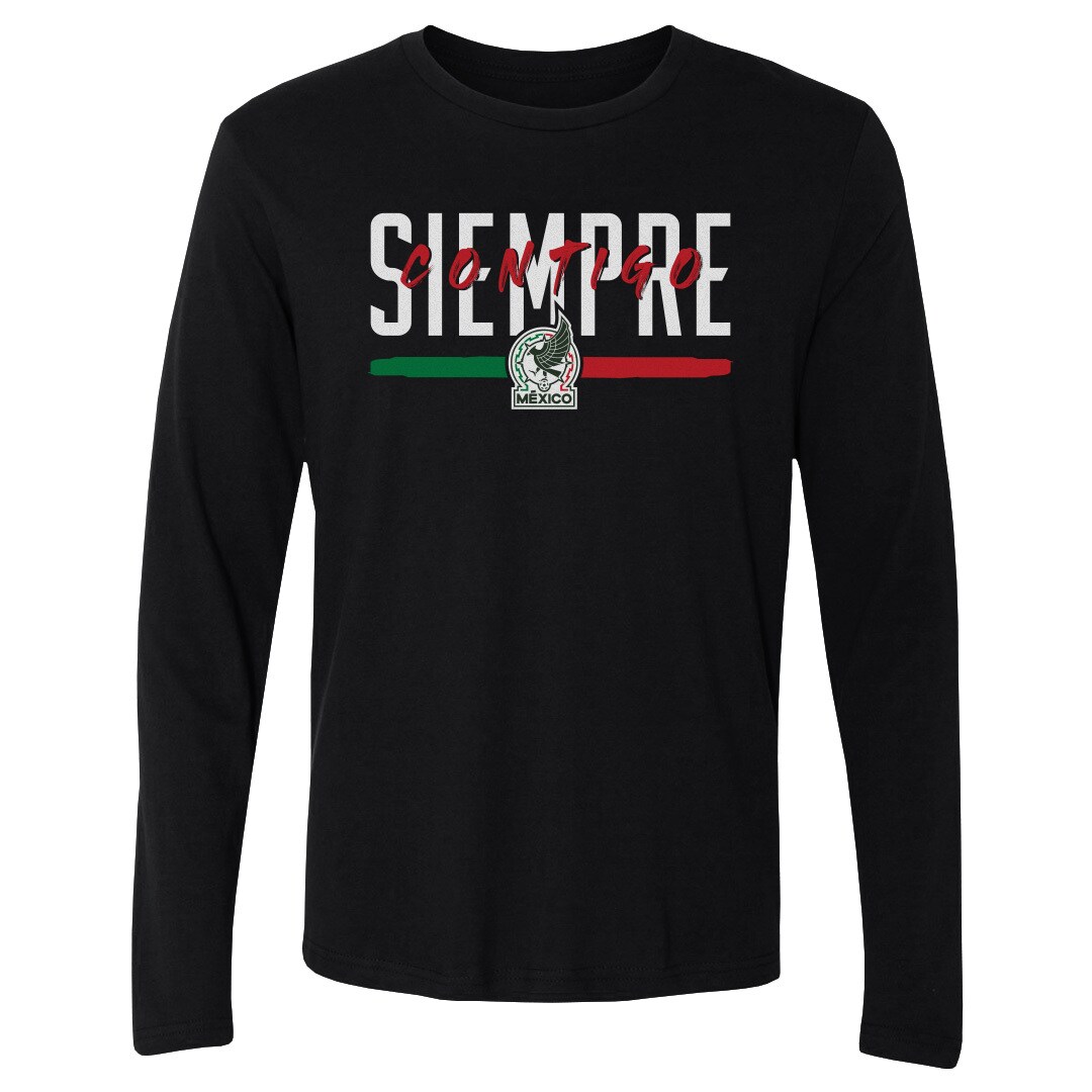 Explore mexico national team 500 level siempre contigo long sleeve t-shirt – black – Germany Football Jerseys & T-Shirts Collection