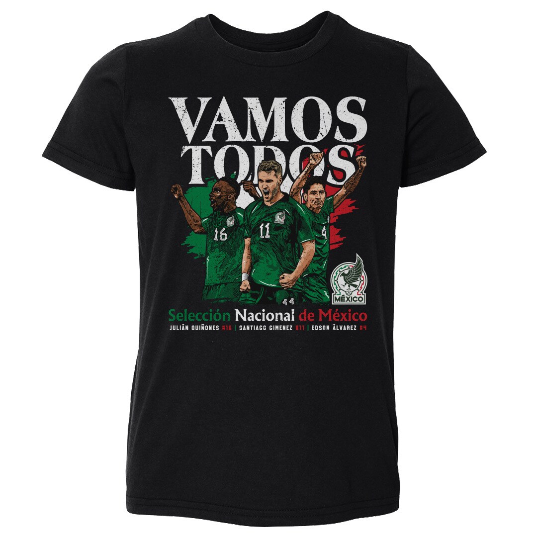 Explore mexico national team 500 level toddler vamos todos julián quiñones santiago giménez amp edson Álvarez t-shirt – black – Germany Football Jerseys & T-Shirts Collection
