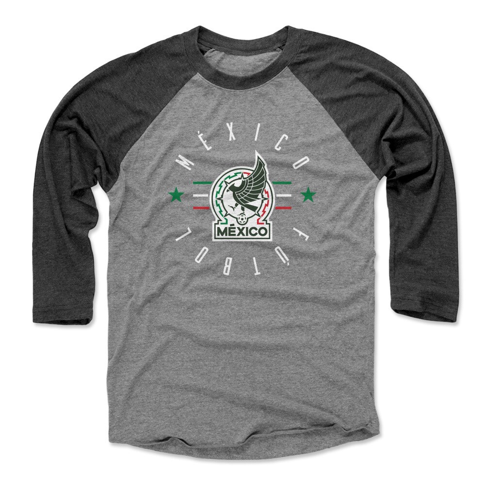 Explore mexico national team 500 level unisex futbol raglan 34-sleeve baseball t-shirt – blackheather gray – Germany Football Jerseys & T-Shirts Collection