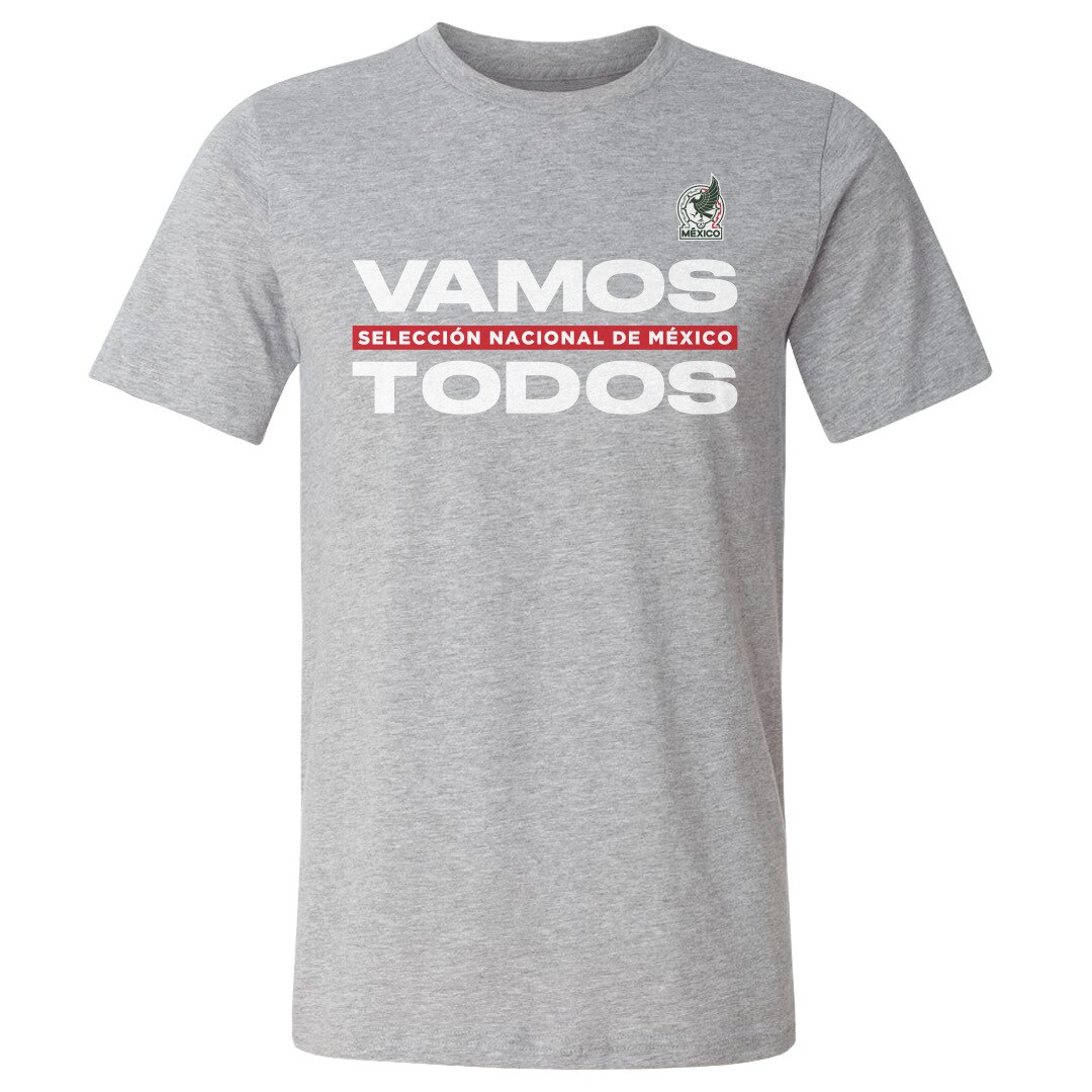 Explore mexico national team 500 level vamos todos cotton t-shirt – heather gray – Germany Football Jerseys & T-Shirts Collection