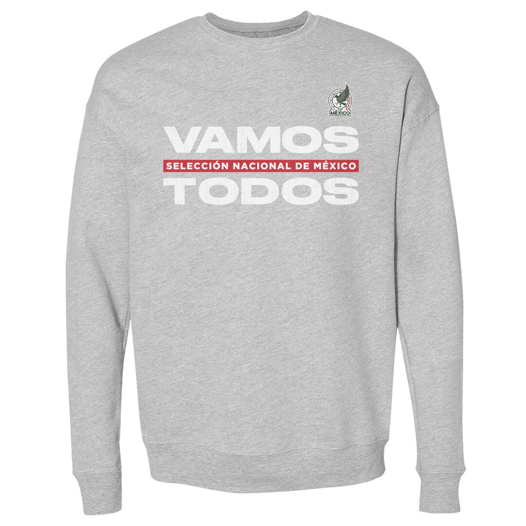 Explore mexico national team 500 level vamos todos crewneck sweatshirt – heather gray – Germany Football Jerseys & T-Shirts Collection