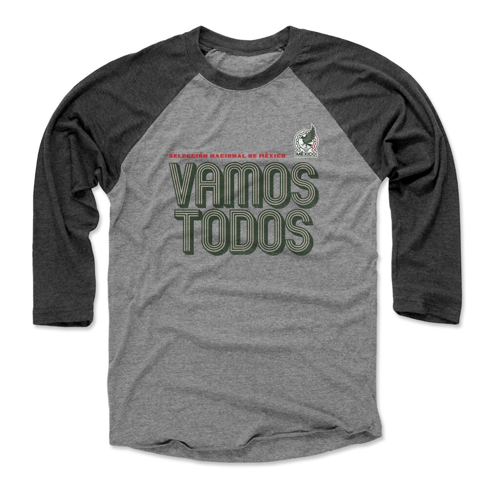 Explore mexico national team 500 level vamos todos inline bold 34-sleeve tri-blend baseball t-shirt – heather grayblack – Germany Football Jerseys & T-Shirts Collection