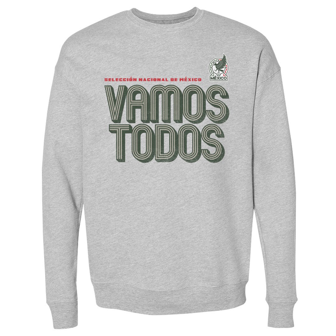 Explore mexico national team 500 level vamos todos inline bold crewneck sweatshirt – heather gray – Germany Football Jerseys & T-Shirts Collection