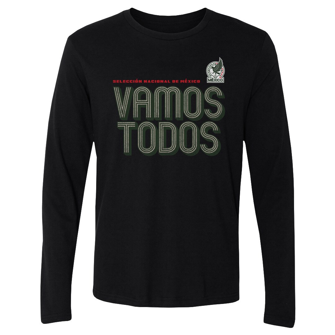 Explore mexico national team 500 level vamos todos inline bold long sleeve t-shirt – black – Germany Football Jerseys & T-Shirts Collection