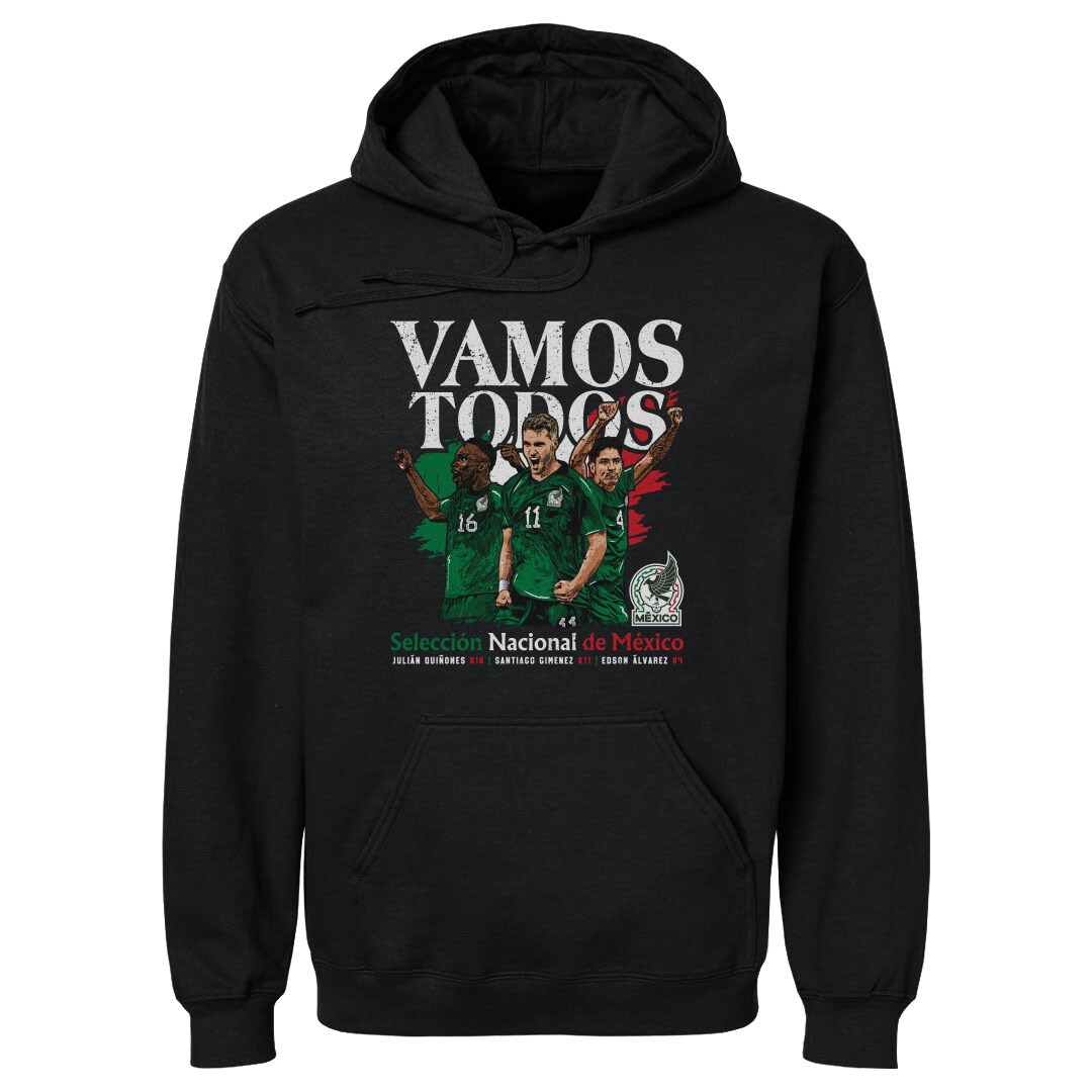 Explore mexico national team 500 level vamos todos julián quiñones santiago giménez amp edson Álvarez pullover hoodie – black – Germany Football Jerseys & T-Shirts Collection