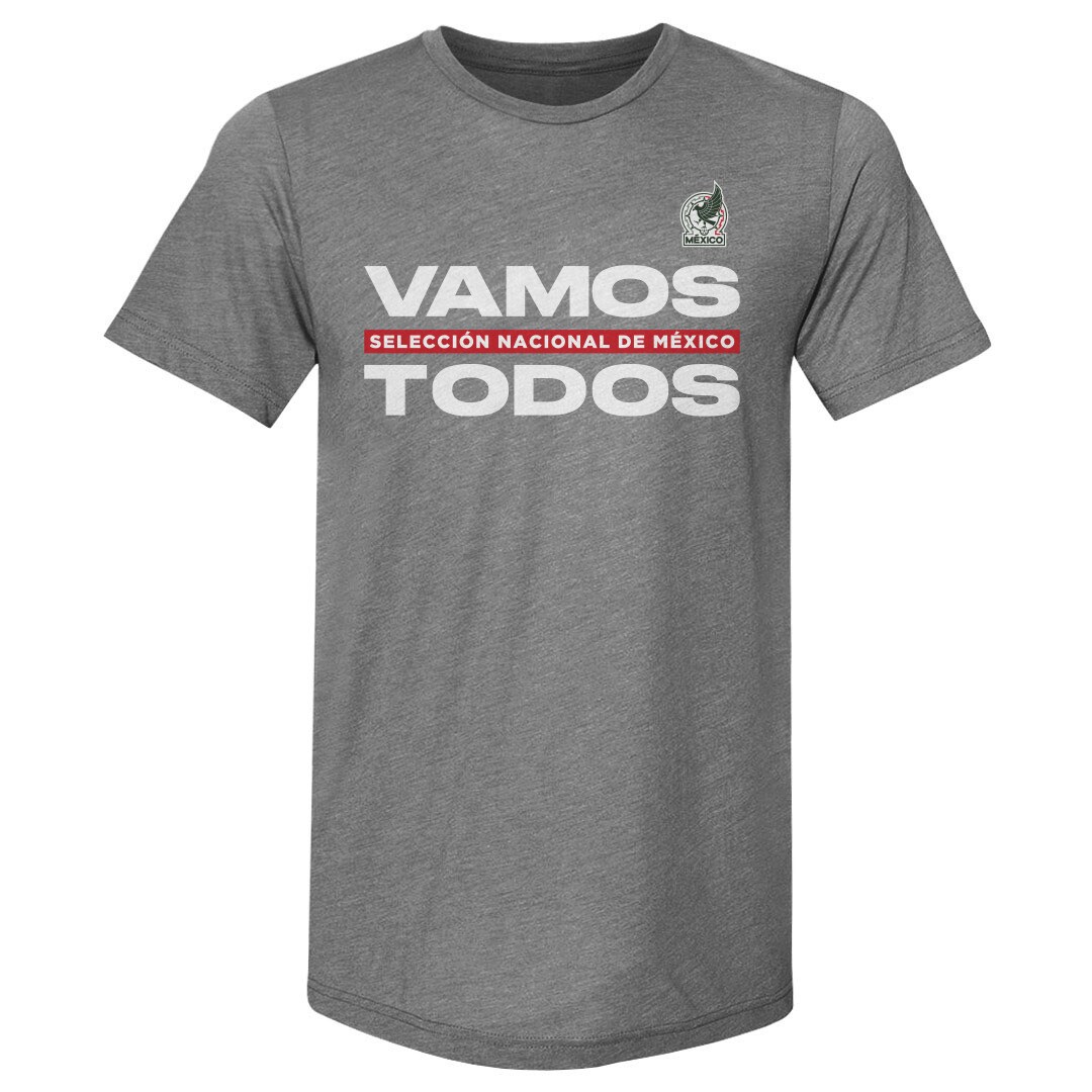Explore mexico national team 500 level vamos todos premium tri-blend t-shirt – gray – Germany Football Jerseys & T-Shirts Collection