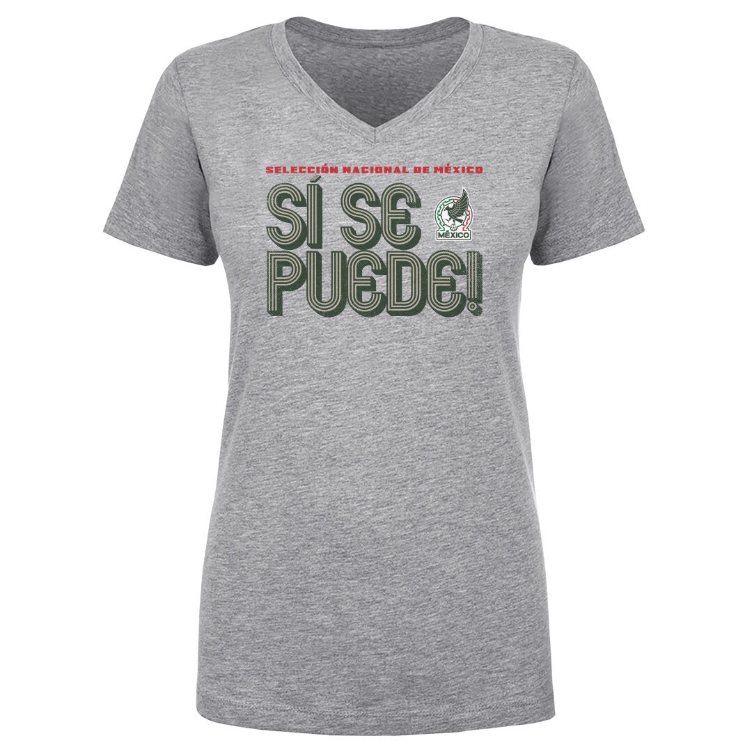 Explore mexico national team 500 level women8217s si se puede inline bold v-neck t-shirt – heather gray – Germany Football Jerseys & T-Shirts Collection