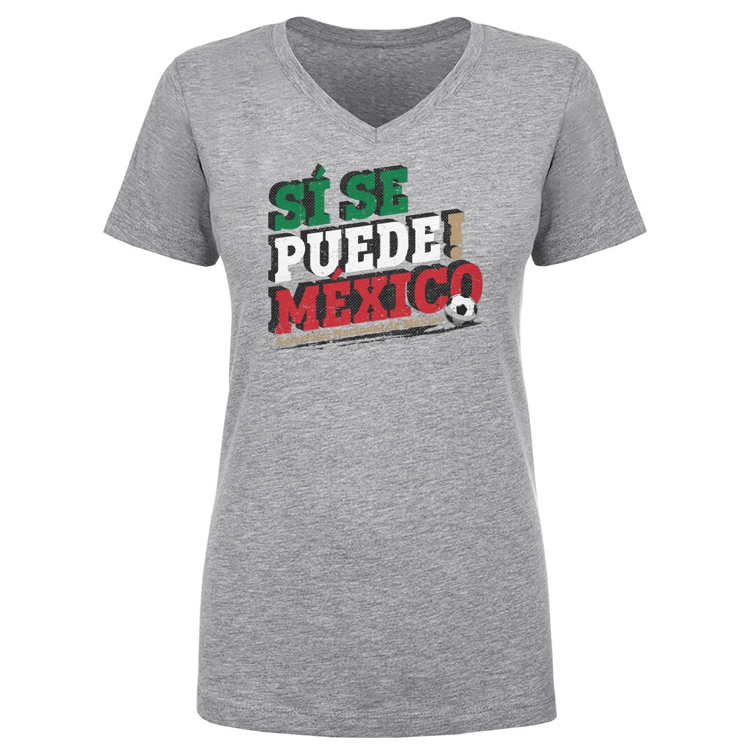 Explore mexico national team 500 level women8217s si se puede v-neck t-shirt – heather gray – Germany Football Jerseys & T-Shirts Collection
