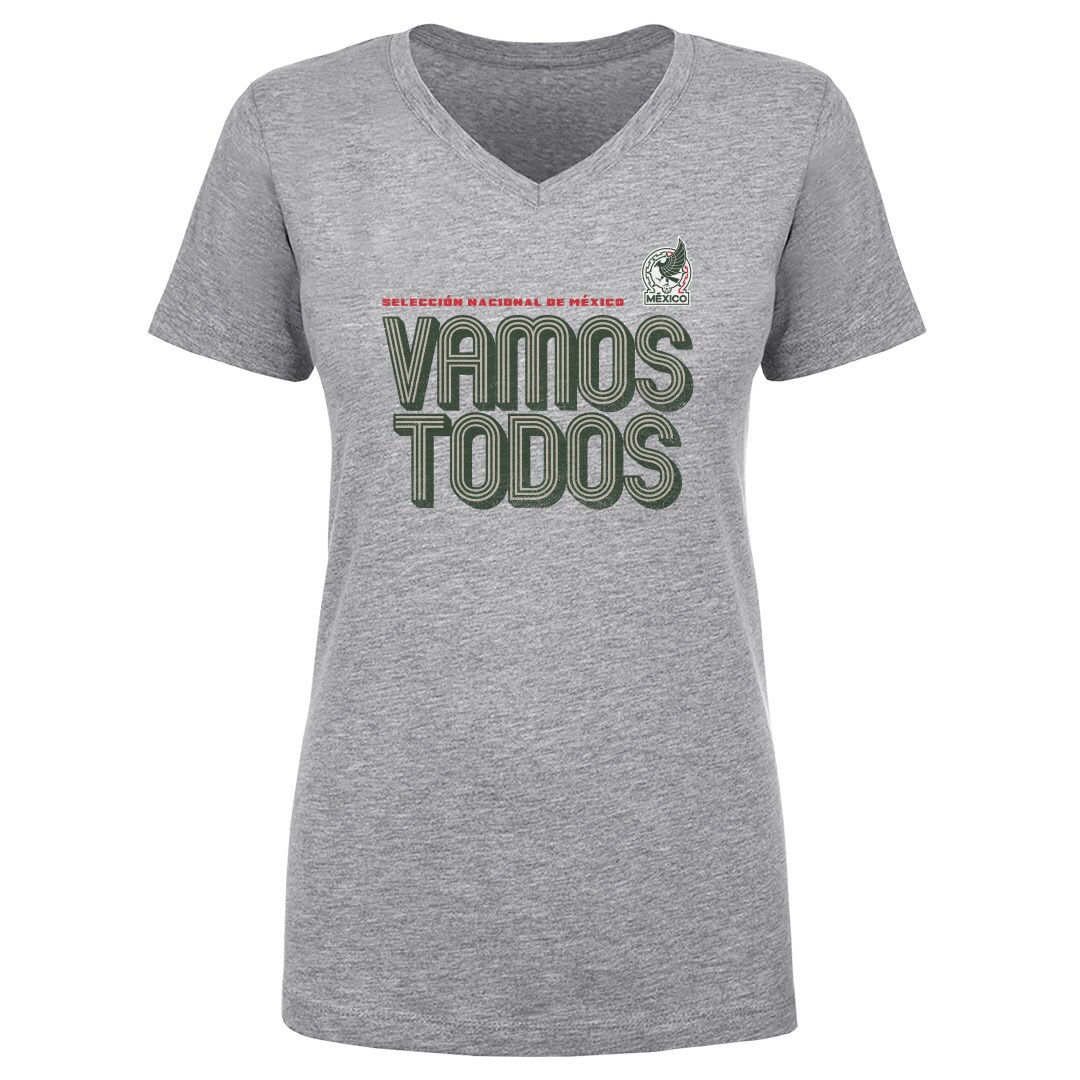 Explore mexico national team 500 level women8217s vamos todos inline bold v-neck t-shirt – heather gray – Germany Football Jerseys & T-Shirts Collection