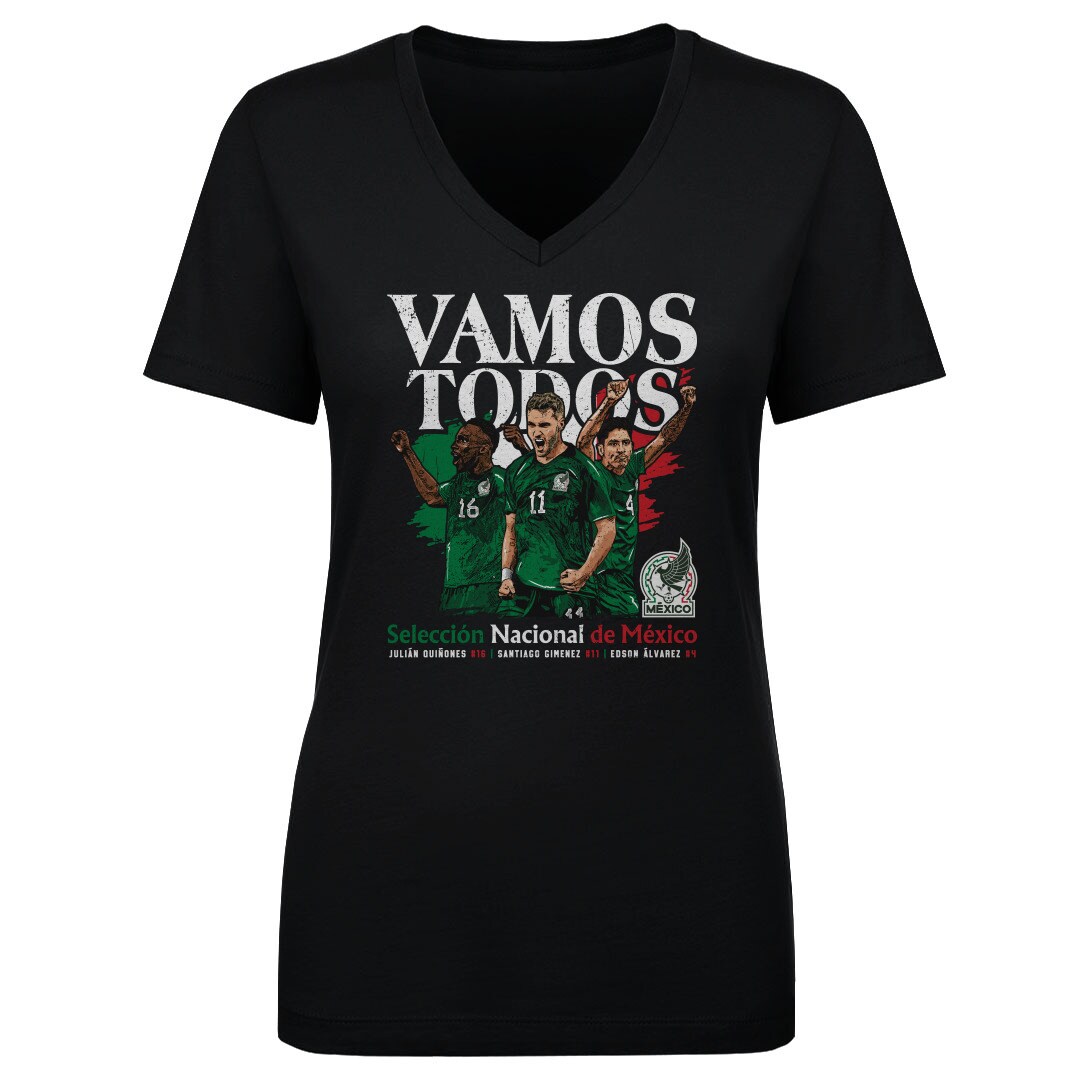 Explore mexico national team 500 level women8217s vamos todos julián quiñones santiago giménez amp edson Álvarez v-neck t-shirt – heather gray – Germany Football Jerseys & T-Shirts Collection