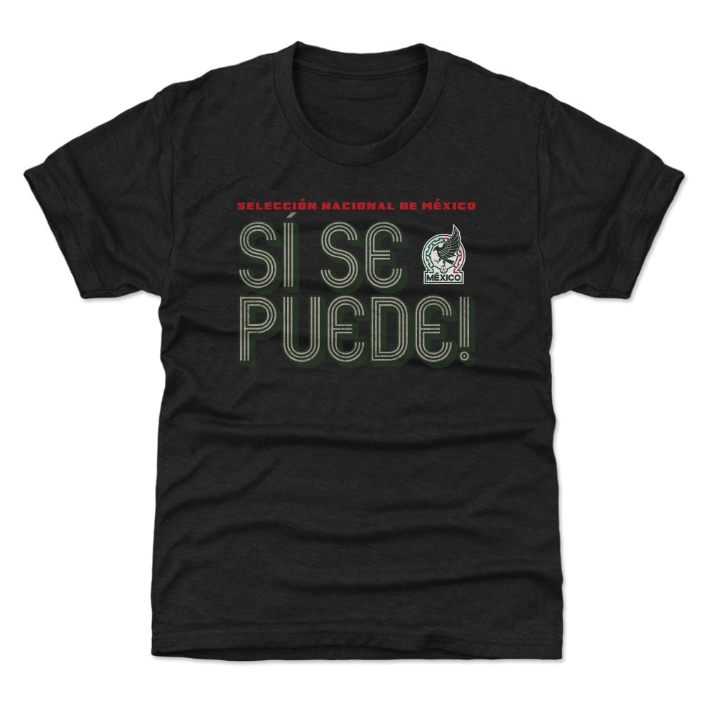 Explore mexico national team 500 level youth si se puede inline bold t-shirt – black – Germany Football Jerseys & T-Shirts Collection