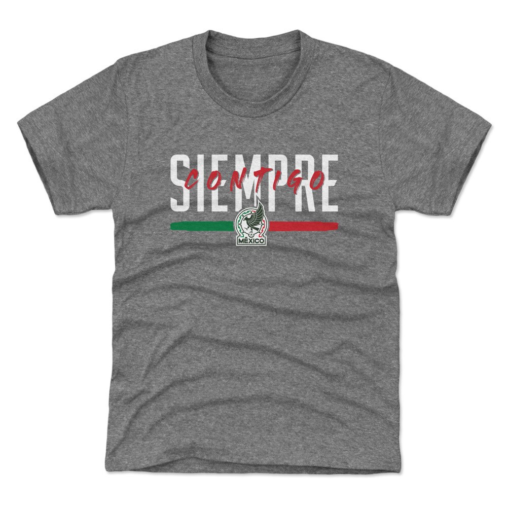 Explore mexico national team 500 level youth siempre contigo t-shirt – gray – Germany Football Jerseys & T-Shirts Collection