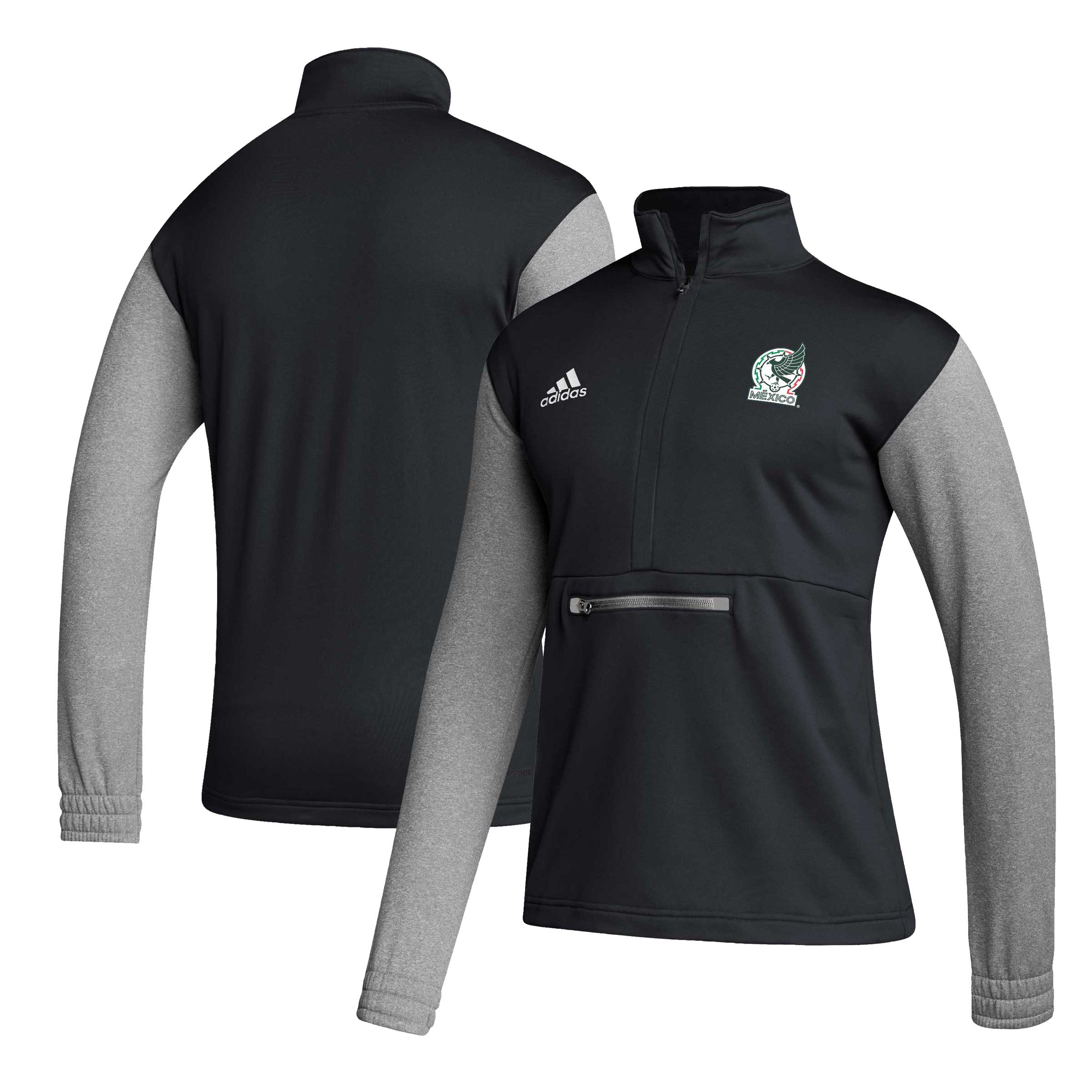 Explore mexico national team adidas crest long sleeve half-zip top – black – Germany Football Jerseys & T-Shirts Collection